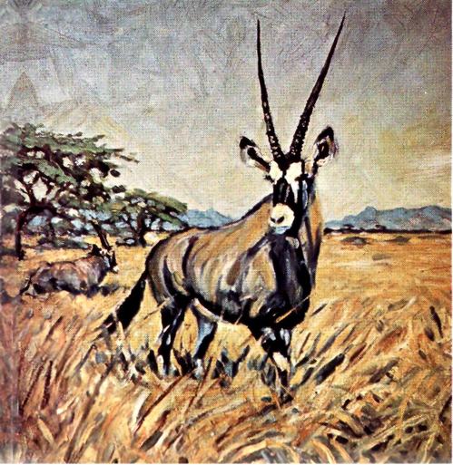 Bild Zwei Oryx von Uli Aschenborn